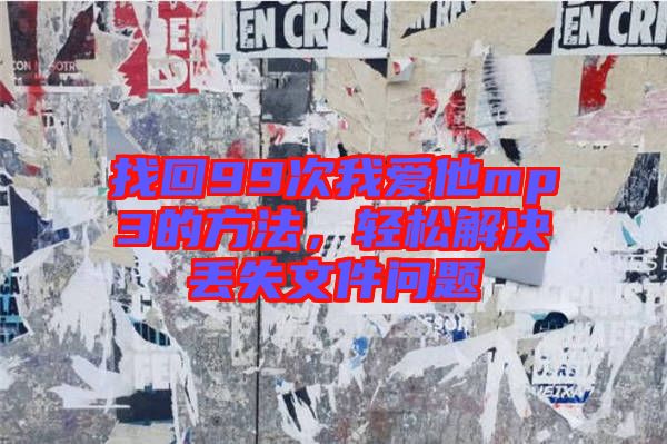 找回99次我愛他mp3的方法，輕松解決丟失文件問題